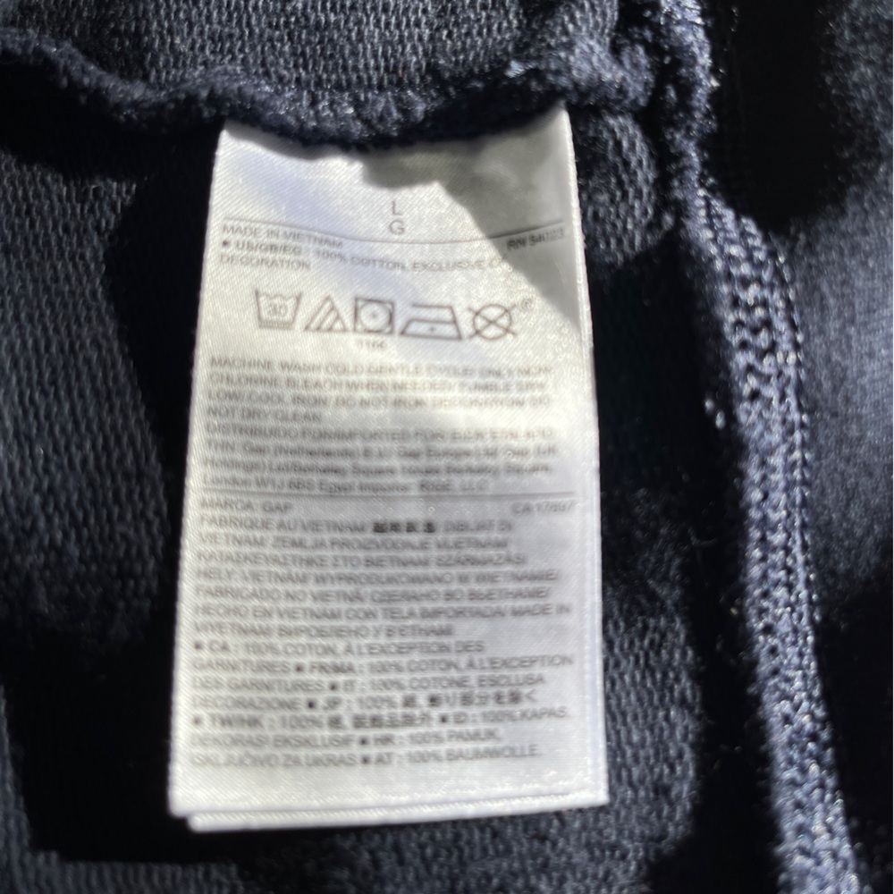 GAP 1969 Navy Men's Sweater, unisex size large - Picture 5 of 5